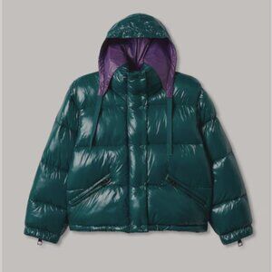 mango Cropped padded anorak